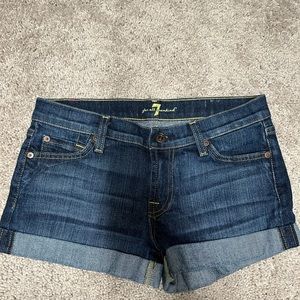 7 for all mankind denim shorts